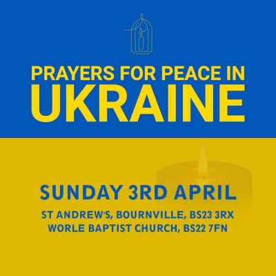 Prayer Vigils for Ukraine - Sunday 3rd April, 6pm