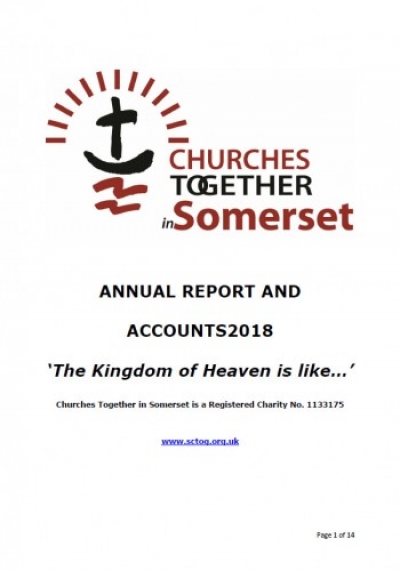 Annual Report and Accounts for Churches Together Somerset